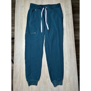 Figs Zamora Jogger Scrub Pants in Caribbean Blue Size XS Petite